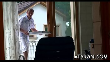 Captivating maid gina killmer enjoys a worthy sex