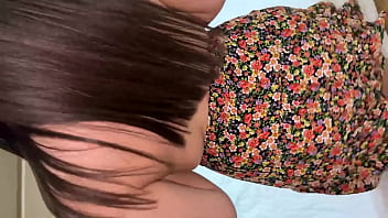 18yo slut in dress fucked good after blowjob