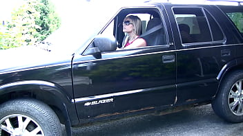 Capturing my step sister's legs in a mini skirt while driving