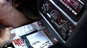 Capturing my step sister's legs in a mini skirt while driving