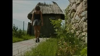 A man spies a cute girl fingering her pussy in the toilet