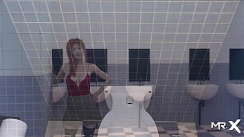 Actinglessons fucked redhead unshaven pussy in toilet e1 #18