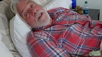 Rachael's hunk stepson gives her a nice rubdown which leads to hot sex