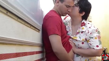 Claudia marie ctdx eating cock behind the caravan