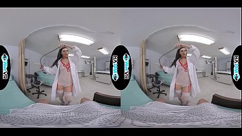 Big tit nurse fucks to help lucky guy