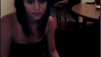 Cute rubs her pussy at home