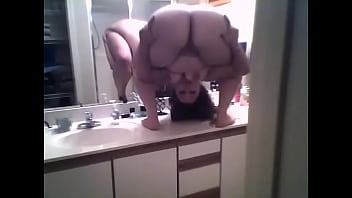 Brittanys amateur balancing act doing standing pretzel