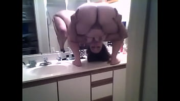 Brittanys amateur balancing act doing standing pretzel