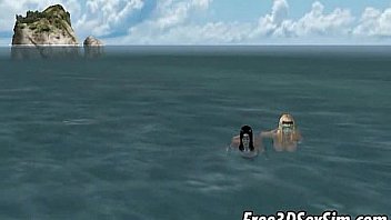 Yummy 3d cartoon blonde gets fucked on a boat