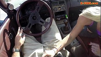 Small tits blonde bimbo sells herself for a fuck on tape