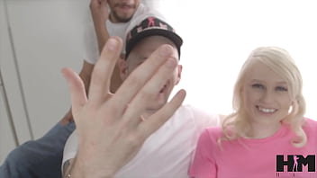 Brian’s cock drills lily’s cunt as three studs join the gushing orgy