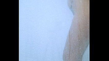 Tanned campus hottie rinses off in her bikini after a long day