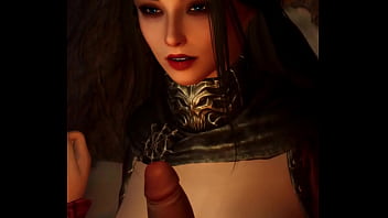 Serana gives titjob to dragonborn