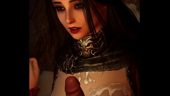 Serana gives titjob to dragonborn