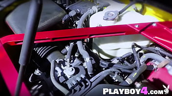 Hot babes cleaned super car and babes posed wet and sexy