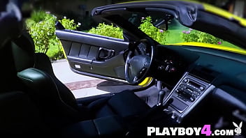 Hot babes cleaned super car and babes posed wet and sexy