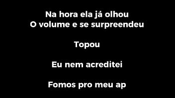 Assinante mostrou o volume pra criadora e convenceu a safada a ir pra casa dele