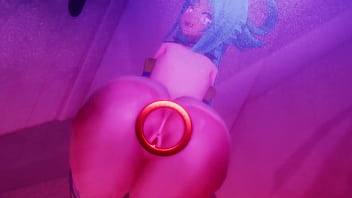 Konosuba aqua's suck and fuck in their glory hole