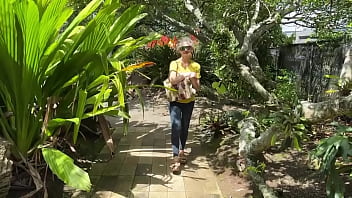 We did some filming at foster gardens this afternoon