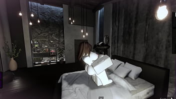 Fucking a slutty roblox girl in a condo