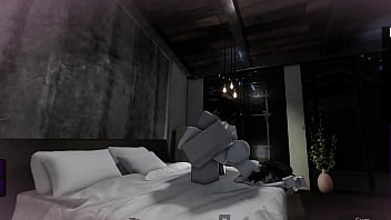 Fucking a slutty roblox girl in a condo