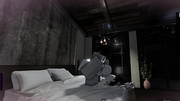 Fucking a slutty roblox girl in a condo