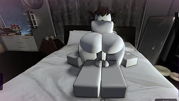 Fucking a slutty roblox girl in a condo