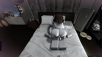 Fucking a slutty roblox girl in a condo