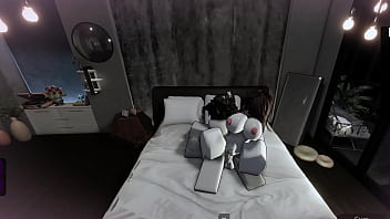 Fucking a slutty roblox girl in a condo
