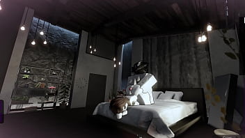 Fucking a slutty roblox girl in a condo