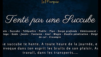 Tenté par une succube french dirty talk public succubus anal
