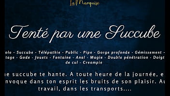 Tenté par une succube french dirty talk public succubus anal