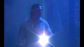 A night encounter with a lonely beautiful nymph in the mysterious garden