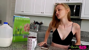 "you're going to end up with cum on your face" stepsis fuck and facial family taboo