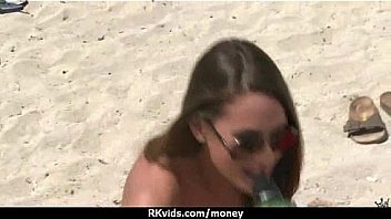 Tight teen fucks a man in front of the camera for cash 27