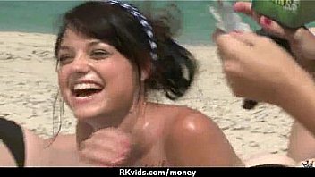 Tight teen fucks a man in front of the camera for cash 27