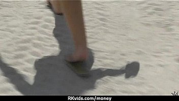 Tight teen fucks a man in front of the camera for cash 27