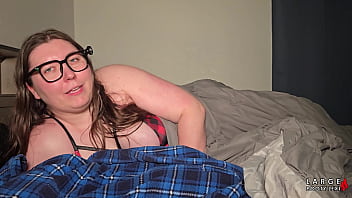 Cheating housewife gets you my overnight guest off with sloppy bj & handjob while husband snores 4k landscape