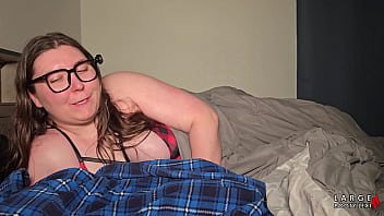 Cheating housewife gets you my overnight guest off with sloppy bj & handjob while husband snores 4k landscape