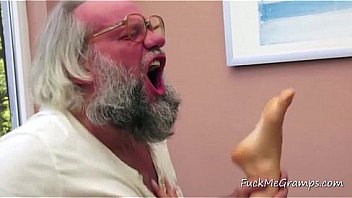 Teen fucked grandpa