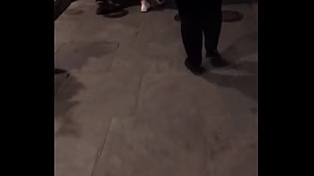 Huge ass walking through neworleans