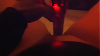 Using a dildo on her wet cunt