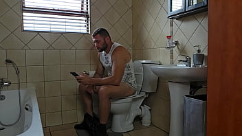 French maid gives blumkin cum shot after gagging