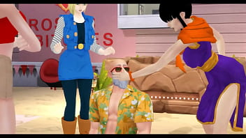 Dragonball z hentai with master roshi and bulma