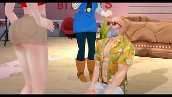 Dragonball z hentai with master roshi and bulma