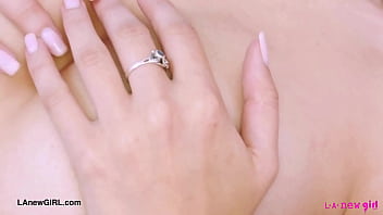 Glam brunette queen naked close up