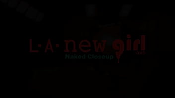 Glam brunette queen naked close up