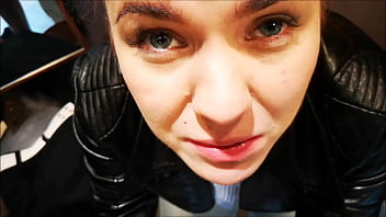 Blowjob and cumshot on public dressing cabinet