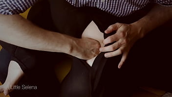 Deep anal fisting in black dress