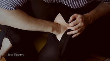 Deep anal fisting in black dress